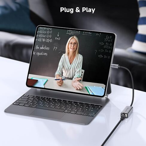 Cable Matters USB C to Ethernet Adapter, Gigabit Ethernet to USB C Network Adapter for 1000Mbps, Compatible with MacBook Pro, iPhone 16 Pro/Max, iPad Pro, Dell XPS, Surface, and More in Saudi Arabia