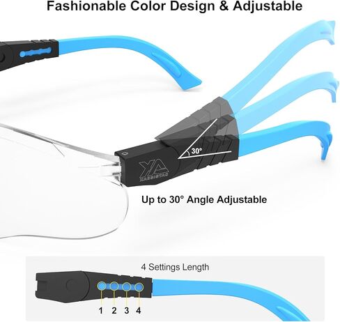 xaegistac Shooting Glasses Anti-fog Shooting Range Eye Protection, Adjustable Safety Glasses with Zipper Hard Case in Kuwait