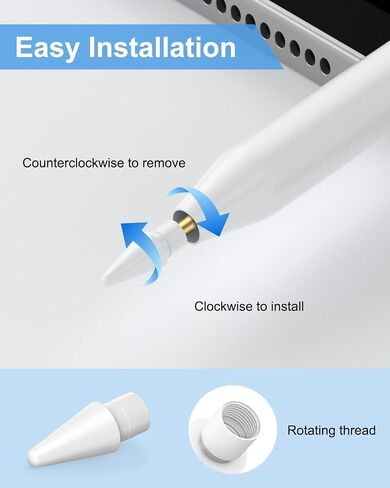 Replacement Tips for Apple Pencil Pro/2nd Gen/1st Gen/USB C, Pink Case in Saudi Arabia