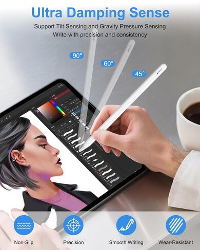 Replacement Tips for Apple Pencil Pro/2nd Gen/1st Gen/USB C, Pink Case in Saudi Arabia