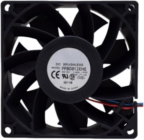 FFB0912EHE FAN 9CM لـ 12V 1.50A 9038 90X90X38MM 3-WARE مروحة التبريد in Saudi Arabia