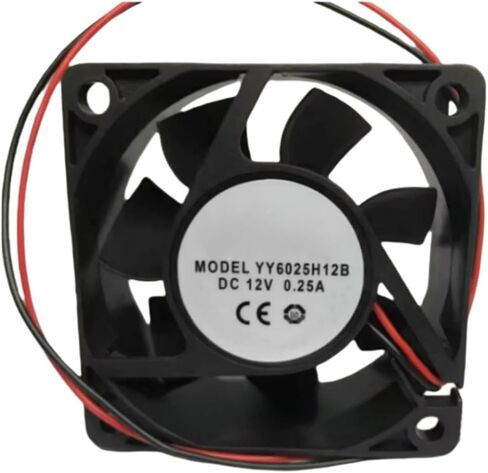 YY6025H12B Fan 6CM for 12V 0.25A 6025 60X60X25MM 2-Wire Cooling Fan in Saudi Arabia