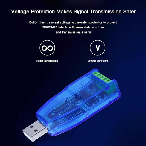 Industrial-Grade USB to RS485 Converter Communication Module Bidirectional Half-Duplex Serial Line Converter TVS Protection U485 in Saudi Arabia