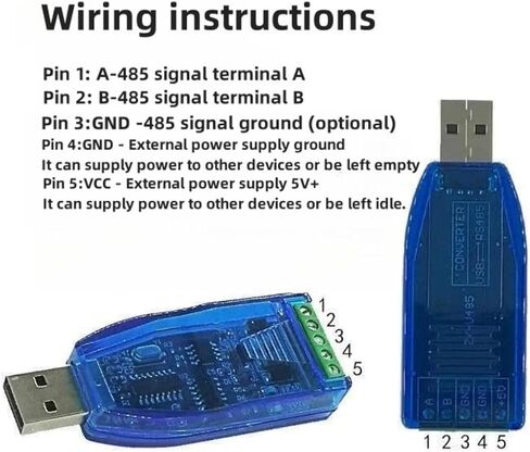 Industrial-Grade USB to RS485 Converter Communication Module Bidirectional Half-Duplex Serial Line Converter TVS Protection U485 in Saudi Arabia
