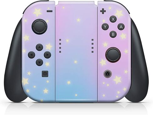 Tacky Design BlueClouds Skin for Nintendo Switch OLED Skin - Vinyl 3M Nintendo Switch OLED Stickers Set - Cute Moon Switch OLED Skin for Console, Dock, Joy Con Wrap - Decal Full Wrap in Kuwait