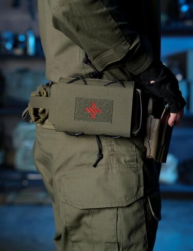 IDOGEAR Tactical IFAK Pouch Quick-Detach MOLLE Medic Pouches 2-Piece Emergency First Aid Kit with Handle 500D Nylon in Saudi Arabia