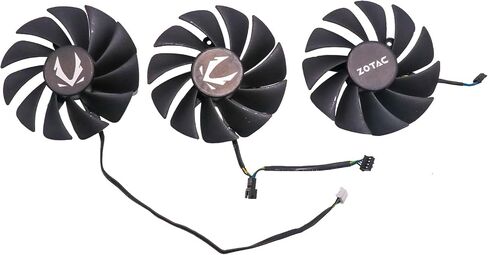 BestParts 87mm New Graphics Card Video Card Cooling Fan Replacement for ZOTAC RTX 3070ti 3080 3080ti 3090 AMP Holo/Trinity GA92S2U Silent Fan 42mm 4-pin in Saudi Arabia