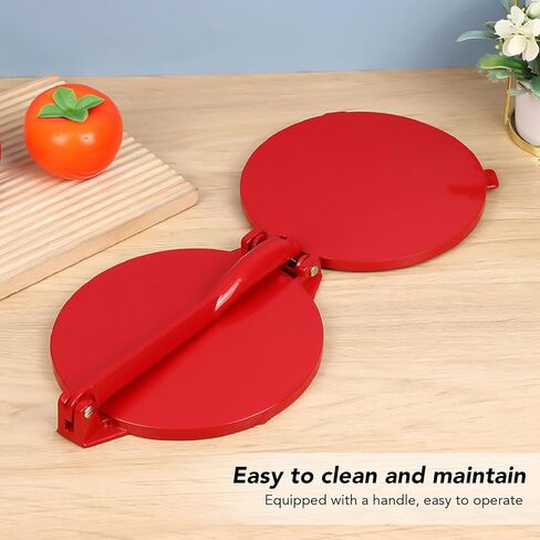 Yunir Aluminum Tortilla Press, 25cm Tortilla and Roti Maker Dough Press, Multifunction Non Stick Cooking Plates for Tortillas,Dumpling,Tamale,Pizza,Pie in Saudi Arabia
