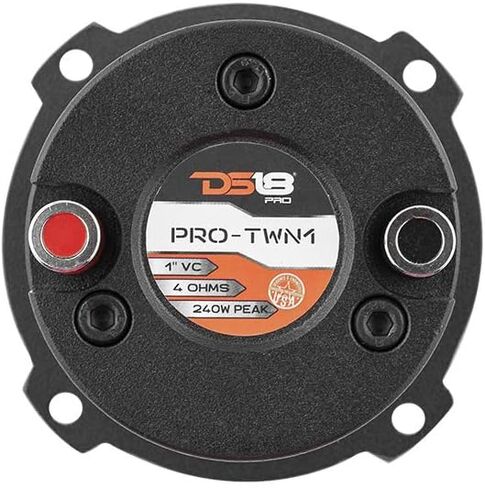 DS18 PRO -TWN1 - Titanium High Compression Neodymium Slim Super Bullet Twitter 1 "240W MAX 120W RMS مع بنيت مكبرات الصوت المتقاطعة هي الأفضل في سوق الصوت المحترف (متحدث واحد) (متجدد) in Kuwait