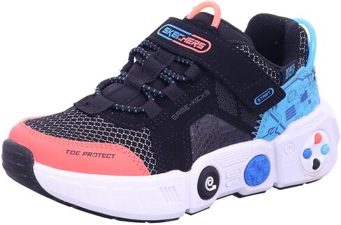 Skechers Kids Boy's Gametronix Sneaker, Blue/Multi, 11 Little Kid in Saudi Arabia