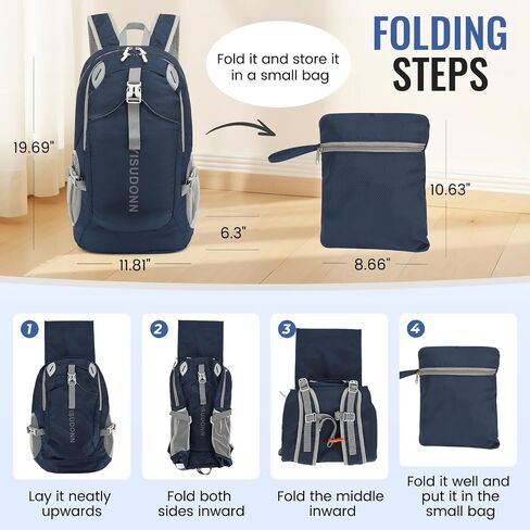 Hiking Backpack, 30L Lightweight Camping Water Resistant Large Hiking Bag Outdoor Travel Daypack for Men Wome in Saudi Arabia