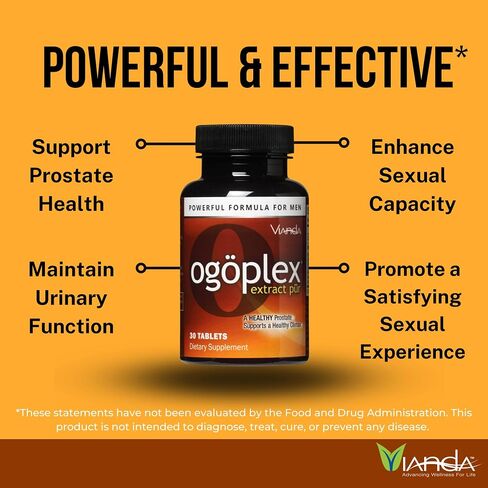 ogoplex® | Male Prostate Health and Urinary Support Supplement with Graminex® Swedish Flower Pollen, Saw Palmetto, Phytosterols & Lycopene - 1 Month Supply (9 Pack) in Saudi Arabia