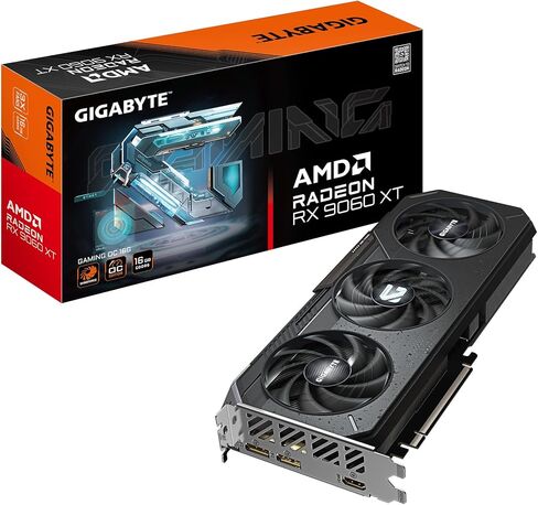 Gigabyte Radeon RX 9060 XT Gaming OC 16G Graphics Card - 16GB GDDR6, 128bit, PCI-E 5.0, 3320 MHz Core Clock, 2 x DisplayPort, 1 x HDMI, GV-R9060XTGAMING OC-16GD in Saudi Arabia