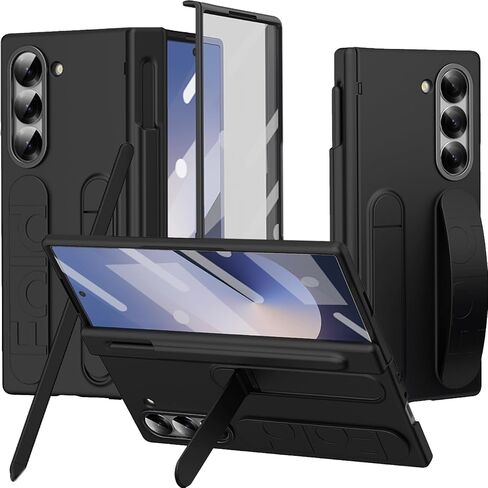 حزام Ninki لـ Samsung Galaxy Z Fold 7 علبة هاتف مع حامل القلم S & stylus ، Kickstand لطيف لـ Samsung Z Fold 7 غطاء حامل الإصبع ، غطاء حامي شاشة المفصلات Galaxy z 7 Case S Pen Women in Saudi Arabia