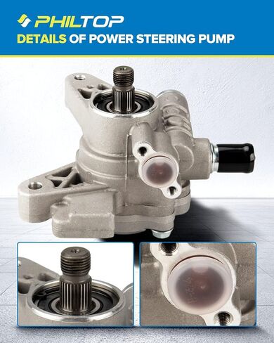 PHILTOP 21-147 Power Steering Pump OE Fit For 325xi 2006-2006 3.0L, 330xi, 330i, 328xi, 328i xDrive, 328i, 325i, 128i, Power Assist Pump 32414035682, 32414036733, 32414038714, 32414039954 32414042171 in Saudi Arabia