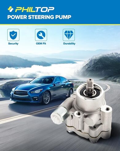 PHILTOP 21-147 Power Steering Pump OE Fit For 325xi 2006-2006 3.0L, 330xi, 330i, 328xi, 328i xDrive, 328i, 325i, 128i, Power Assist Pump 32414035682, 32414036733, 32414038714, 32414039954 32414042171 in Saudi Arabia