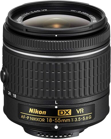 Nikon D5600 DSLR Camera with 18-55mm VR Lens + 32GB Card, Tripod, Case, and More (20pc Bundle) (Renewed) in Saudi Arabia