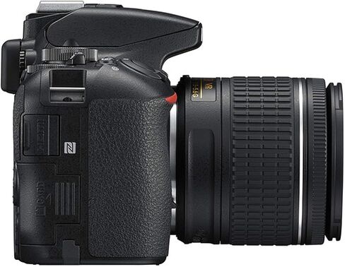 Nikon D5600 DSLR Camera with 18-55mm VR Lens + 32GB Card, Tripod, Case, and More (20pc Bundle) (Renewed) in Saudi Arabia