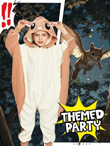 CANASOUR Unisex Halloween Kids Animal Onesie For Girls Anime Cosplay Costume Party Cosplay Pajamas in Kuwait