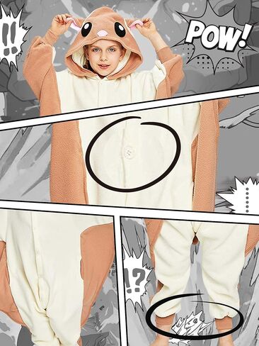 CANASOUR Unisex Halloween Kids Animal Onesie For Girls Anime Cosplay Costume Party Cosplay Pajamas in Kuwait