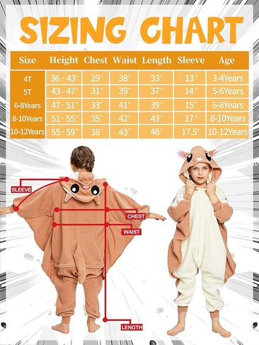 CANASOUR Unisex Halloween Kids Animal Onesie For Girls Anime Cosplay Costume Party Cosplay Pajamas in Kuwait