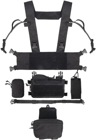 Tactical Chest Mini Rig 1000D Quick Release Multifunctional Tactical Vest Outdoor with Multi-Pockets in Saudi Arabia