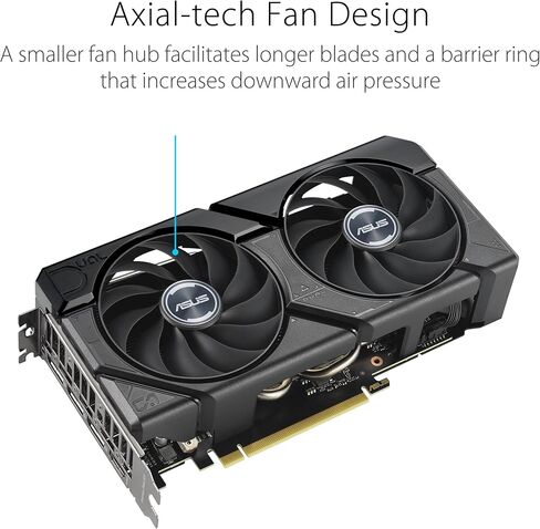 ASUS Dual Geforce RTX ™ 4070 Super Evo OC Edition 12GB GDDR6X (PCIE 4.0 ، 12GB GDDR6X ، DLSS 3 ، HDMI 2.1A ، DisplayPort 1.4A ، 2.5 SLOT DESIGN ، DESICAL AXIAL-TECH DESIGN ، 0DB ، وأكثر) (متجددة) in Saudi Arabia