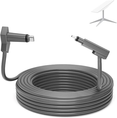 CHGRNLF Gen 2 Cable for Starlink 50FT, Replacement Cable for Star Link V2 Standard Actuated Kit Waterproof Grey in Kuwait