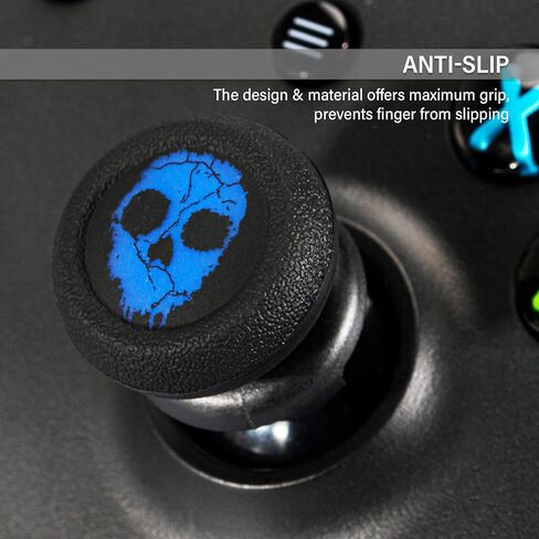 Playrealm FPS Thumbstick Extended & Printing Silicone Grip Cover 2 Sets for Xbox Series X/S & Xbox One Controller (كرة السلة) in Saudi Arabia