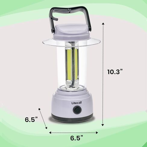 LitezAll LED Lanterns for Power Outages, Brightest Lantern 2000 Lumens - Battery Powered Light Emitting Diode Lantern for Emergency and Camping in Kuwait