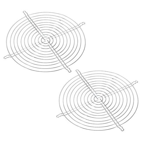 Patikil 254mm Dia Fan Fans Grill ، 2 حزمة حزمة شواية المعادن من أجل 254x254mm غطاء واقية من مروحة DIY ، الفضة in Saudi Arabia