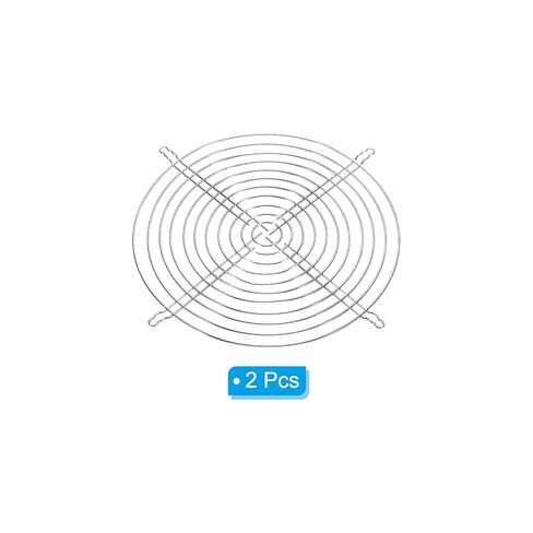 Patikil 254mm Dia Fan Fans Grill ، 2 حزمة حزمة شواية المعادن من أجل 254x254mm غطاء واقية من مروحة DIY ، الفضة in Saudi Arabia