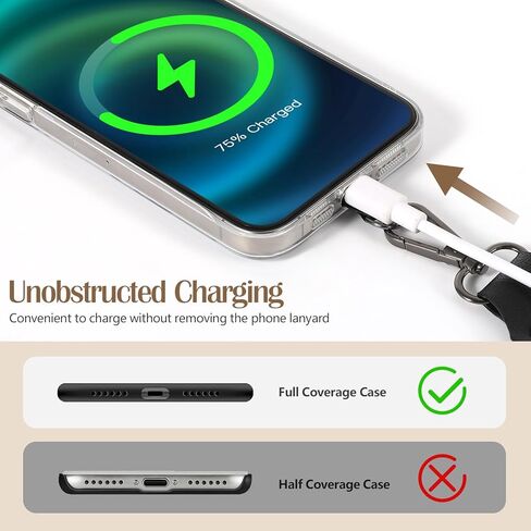 مقطع وارتداء حزام للهاتف مع محفظة كروس ، و Crossbody عبر الهاتف القابل للفصل مع الحقيبة السحابية ، وحزام الهاتف الخليوي القابل للتعديل لأجهزة iPhone 16 ومعظم الهواتف الذكية ، والأسود والبني in Kuwait