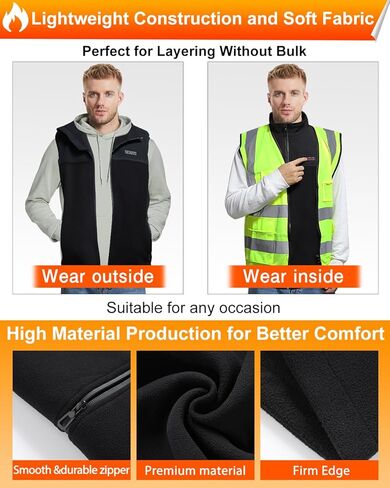 سترة تدفئة من الصوف من MBVOICO للرجال والنساء - 13 منطقة حرارية، سترة تدفئة كهربائية للجنسين، ملابس تدفئة in Kuwait