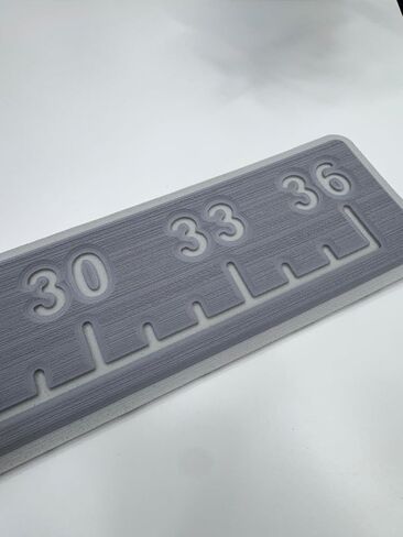 SeaDek Fishing Ruler | Fish Ruler Perfect Boats, Coolers & Kayaks | 36" Fishing Measurement Tool | Fishing Accessories | 3M Adhesive Backing (Storm Gray/Black) in Saudi Arabia