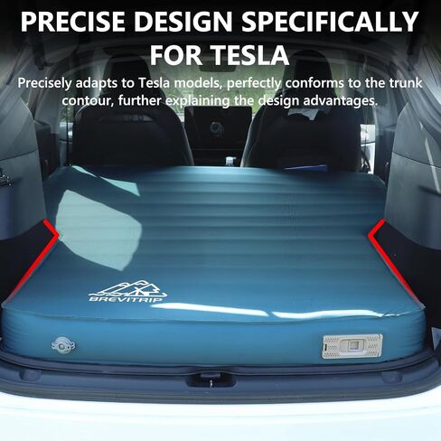 مرتبة هواء التخييم Tesla Model Y مرتبة 4 "مرتبة هواء سيارات الدفع الرباعي سميكة للغاية ل Tesla Model Y مرتبة ذاتية تضخيم سرير نوم محمولة سيارات الدفع الرباعي سرير سيارة مرتبة تخييم رمادي in Saudi Arabia
