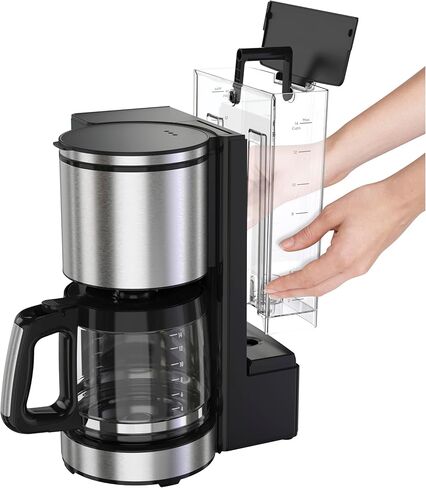 Hamilton Beach 14 Cup Coffee Coffee Maker مع سهولة قياس الفلتر القابل لإعادة الاستخدام ، 70 أوقية قابلة للإزالة. خزان المياه والفولاذ الأسود واللالباس المقاوم للصدأ in Kuwait