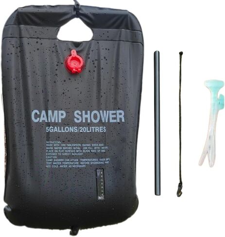 Instant Temp Display Portable Outdoor Solar Shower Bag - Large Capacity, PVC Waterproof Material, Foldable Design, Easy Installation, Outdoor Bathing Essential in Saudi Arabia