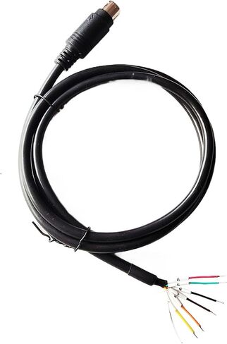Mini DIN MD4 MD5 MD6 4PIN 5PIN 6PIN MD8 8PIN PS/2 MALE MANER CONNECTOR ADAPTER RS232 RS485 RS422 Cable (1.8M ، MD8 MALE) in Kuwait