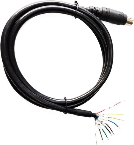 Mini DIN MD4 MD5 MD6 4PIN 5PIN 6PIN MD8 8PIN PS/2 MALE MANER CONNECTOR ADAPTER RS232 RS485 RS422 Cable (1.8M ، MD8 MALE) in Kuwait