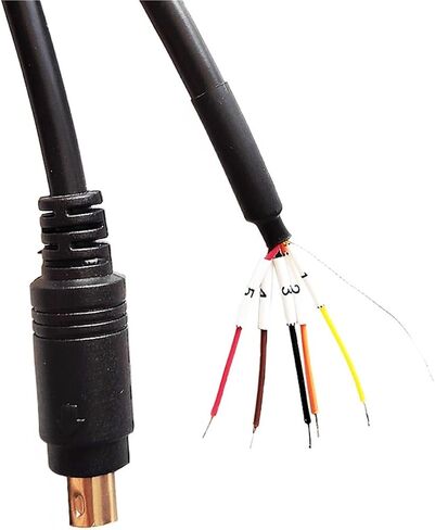 Mini DIN MD4 MD5 MD6 4PIN 5PIN 6PIN MD8 8PIN PS/2 MALE MANER CONNECTOR ADAPTER RS232 RS485 RS422 Cable (1.8M ، MD8 MALE) in Kuwait