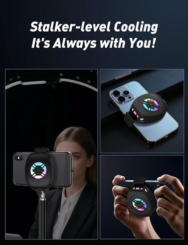 برودة الهاتف للألعاب ، برعاة مروحة تبريد الهاتف المحمول لجهاز iPhone Android Smartphone Live in Kuwait