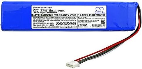 Replacement Battery for JBL JBLXTREME, Xtreme PN:JBL GSP0931134 5000mAh / 37.00Wh in Saudi Arabia