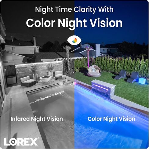 Lorex Fusion 4K Security Camera System with 3TB NVR - 16 Channel PoE Wired Home Security System with 10 Metal Cameras - Motion Detection, Color Night Vision, Weatherproof Surveillance in Saudi Arabia