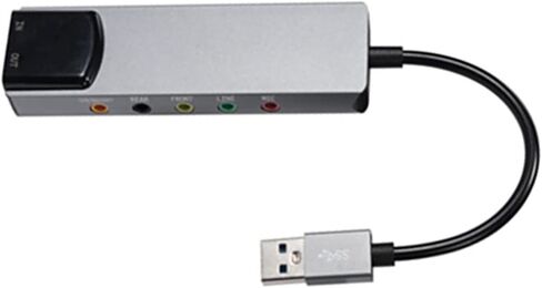 بطاقة صوت USB المحمية 5.1 قناة بطاقة الصوت الخارجية SPDIF بصري للكمبيوتر الشخصي in Saudi Arabia