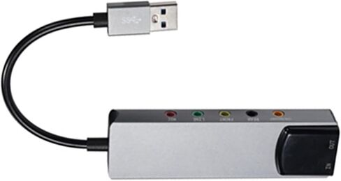 بطاقة صوت USB المحمية 5.1 قناة بطاقة الصوت الخارجية SPDIF بصري للكمبيوتر الشخصي in Saudi Arabia