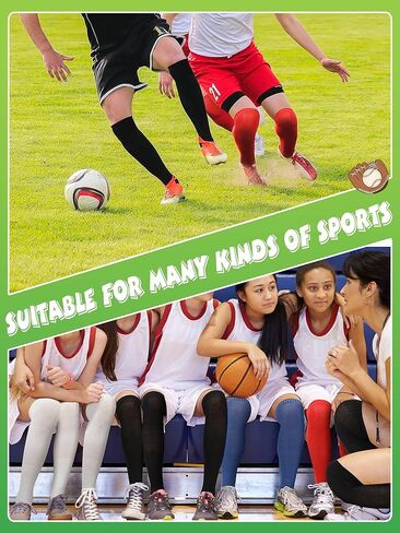 Xtinmee 16 زوجًا من جوارب البيسبول فوق الركبة، جوارب لكرة القدم، جوارب طويلة جدًا للأداء الرياضي، جوارب رياضية للرجبي لكرة القدم in Kuwait