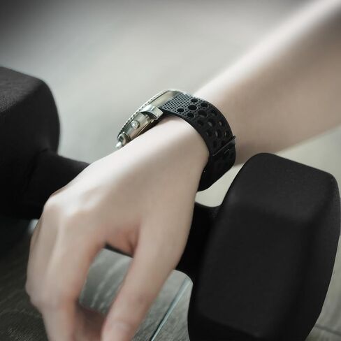 متوافق مع أشرطة SPADE & CO Health Smartwatch 4 ، حزام معصم سيليكون بديل مع مشبك معدني متوافق مع Spade & Co Health Smartwatch 4 1.85 بوصة in Saudi Arabia