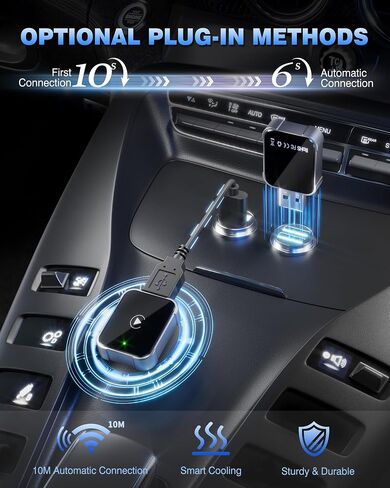 محول CarPlay اللاسلكي لـ iPhone ، 2025 ترقية carplay إلى اللاسلكي ، والتقنية المنخفضة ، والاستقرار طويل الأجل ، والتوصيل والتشغيل ، و Dongle mini Apple ، و USB A/C ، يعمل مع 1000+ طرازات ، أسود ، أسود in Saudi Arabia