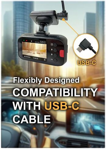 VIGORPLUS V161 DASH CAM 1080P CARMANT مع Vision Night Vision ، GPS المدمج ، G-SESOR ، تسجيل حلقة واكتشاف الحركة ، مسجل قيادة شاشة LCD 2 " in Kuwait
